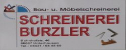 Schreinerei Burzler Tel. 08431 644860